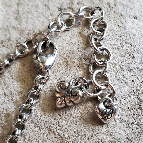 Vintage Bundle of 2 Brighton Silver Long Layering Station Necklaces - Picture 13 of 14